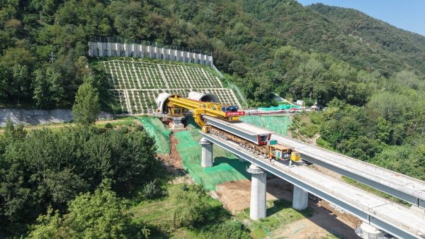 本财配资 西康高铁全线桥梁架设任务圆满完成