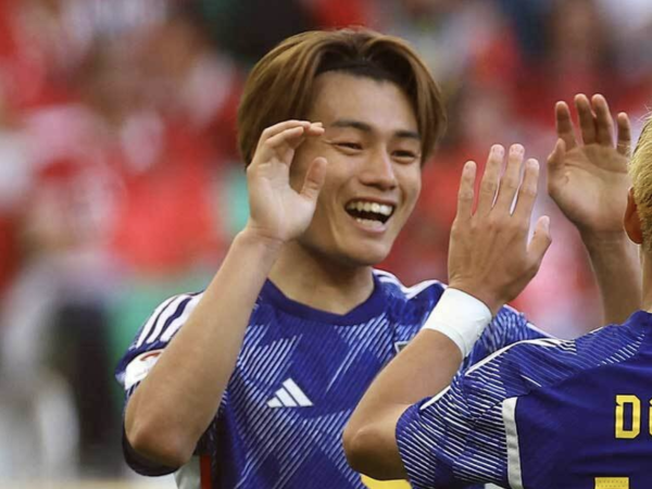 优配股 上田绮世：伊东纯也传中很漂亮，很高兴打入如此有意义的一球